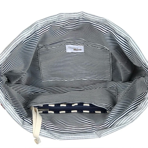 Red and Blue Totes with Vibrant Tassels - Picture 5 of 6